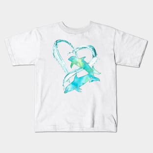 I Love Dolphins Kids T-Shirt